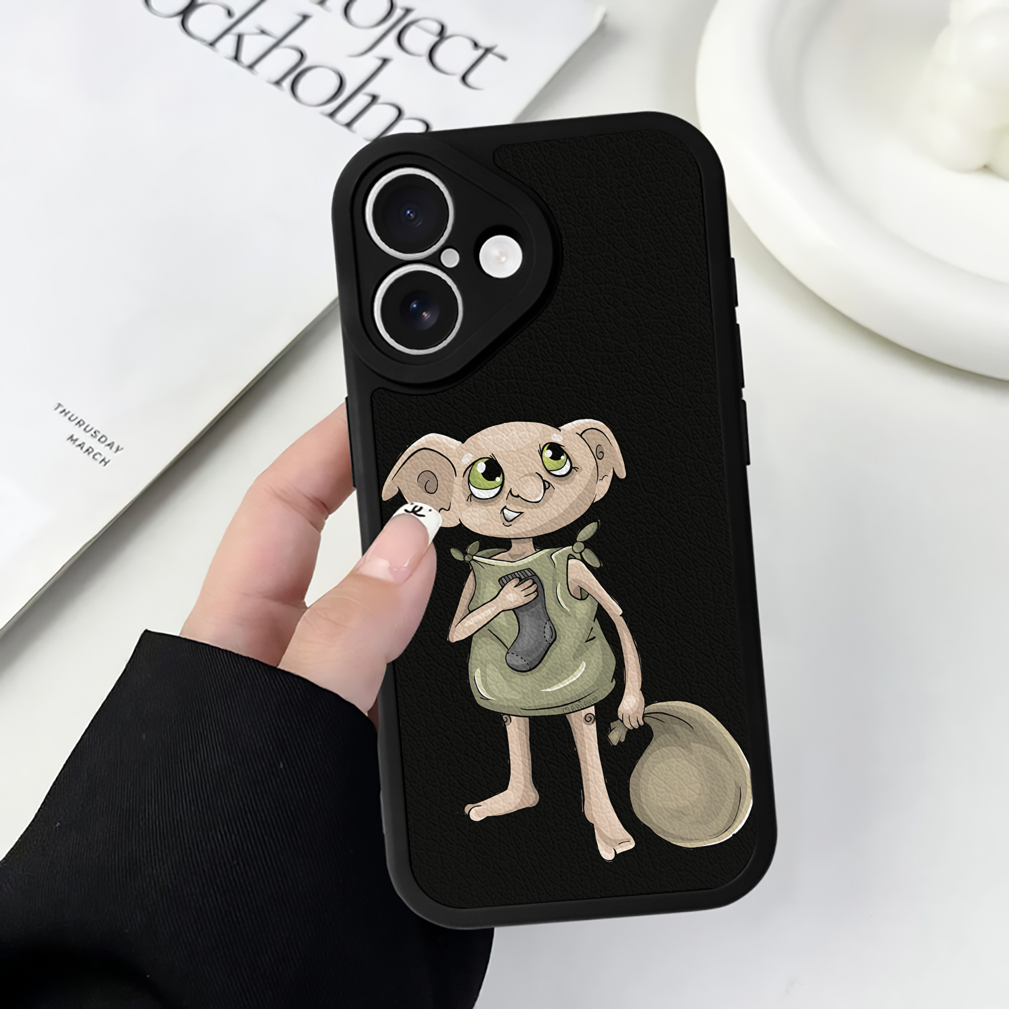 （画像用） Harry Potter ハリー・ポッターシリーズ 【iPhone 16シリーズ対応】シリコンスマホケース（レザー調） 材質：シリコン